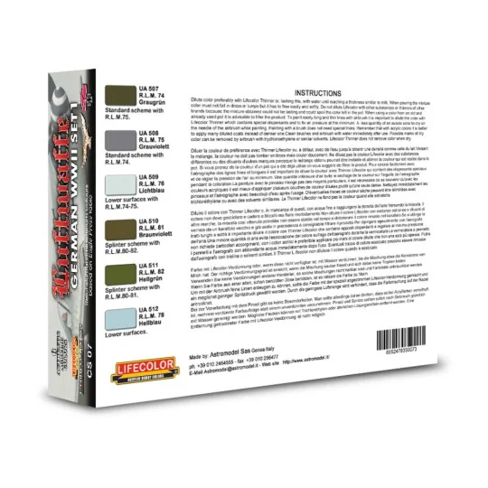 German Luftwaffe set 2 - Lifecolor CS07