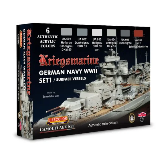 German WWII Kriegsmarine n.1 Camoufl.set - Lifecolor CS09