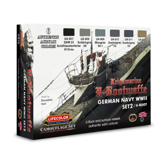 German WWII Kriegsmarine n.2 Camoufl.set - Lifecolor CS12