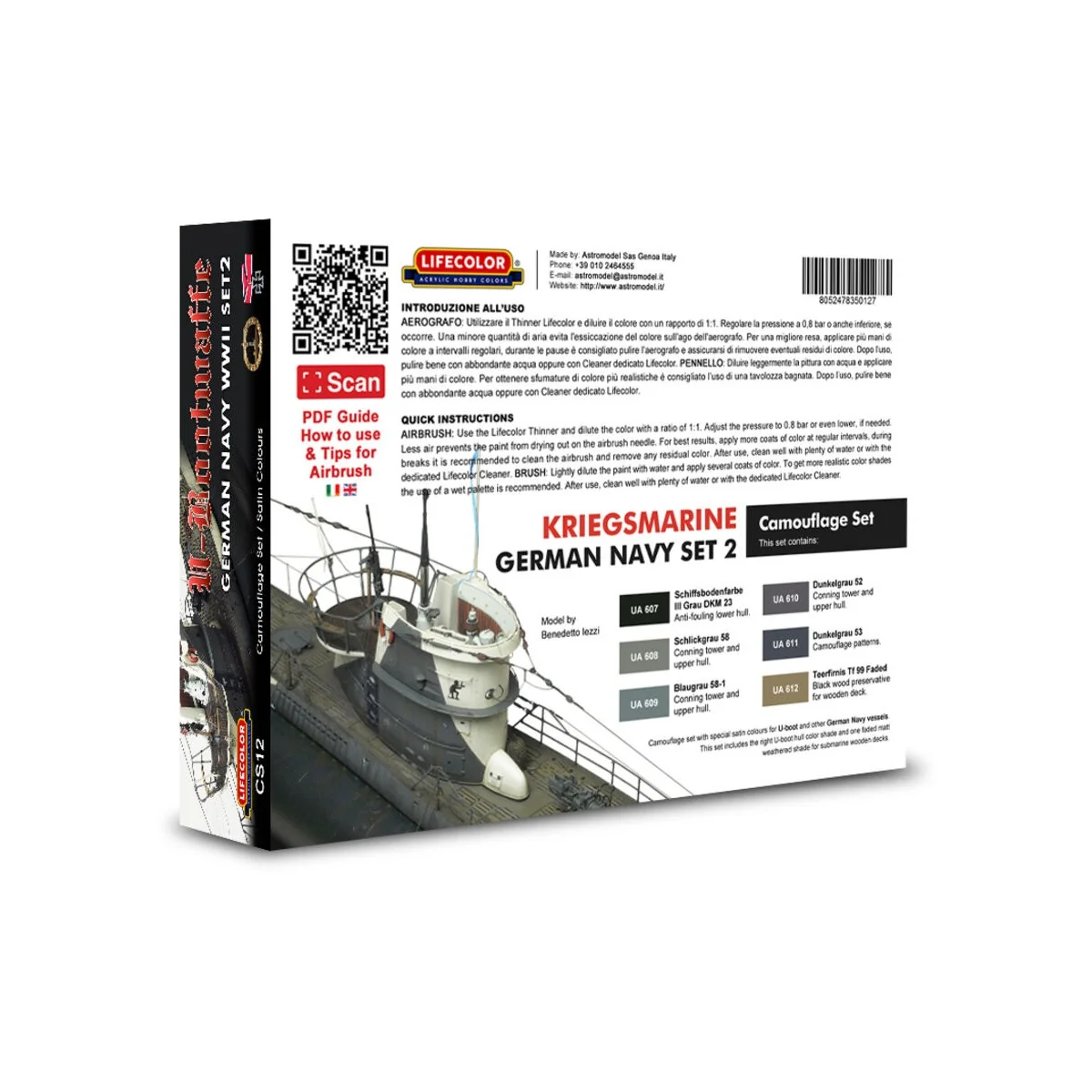 German WWII Kriegsmarine n.2 Camoufl.set - Lifecolor CS12