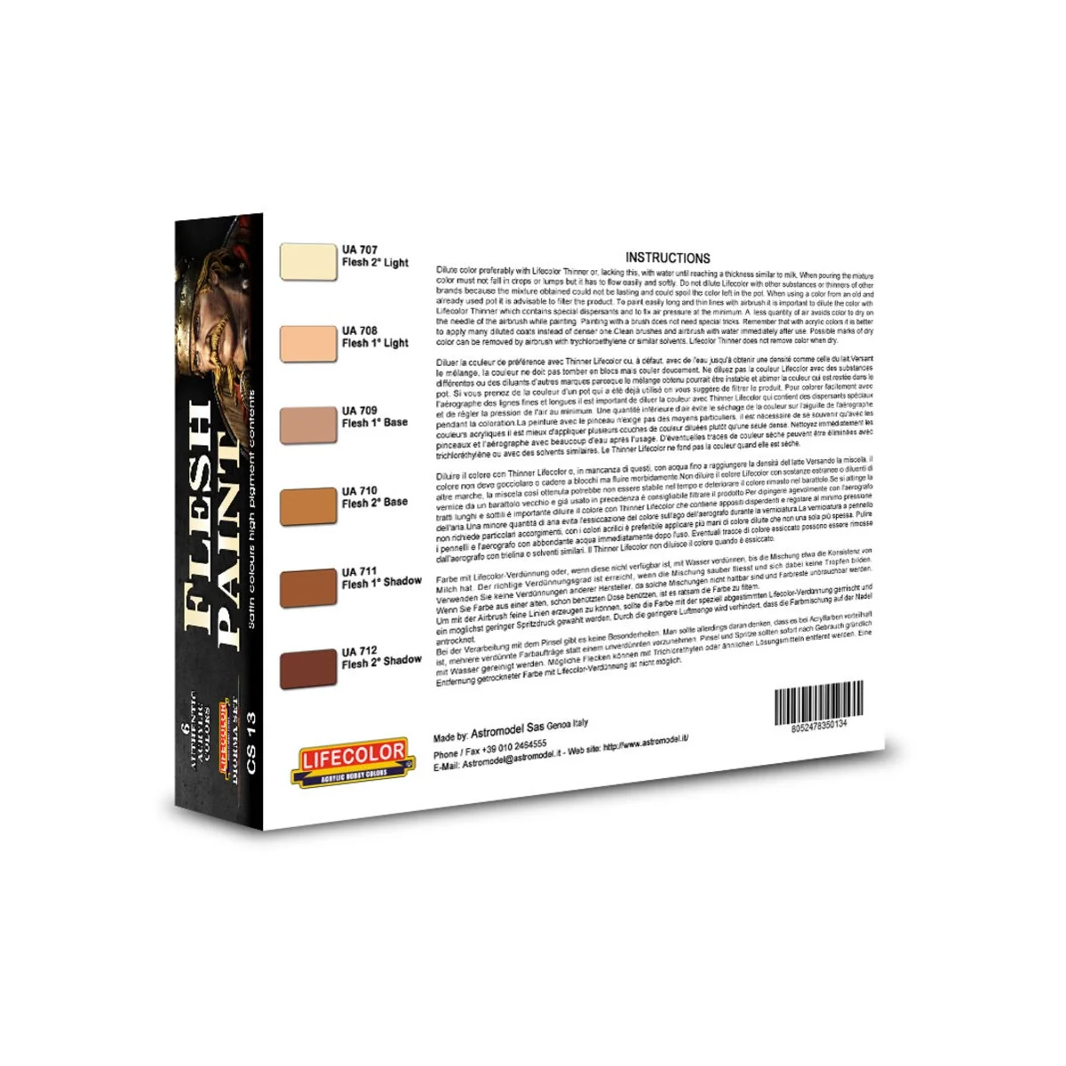 Flesh paint set - Lifecolor CS13