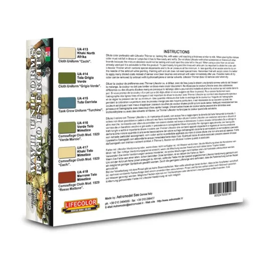 Italian WWII Regio Esercito Uniforms - Lifecolor CS14