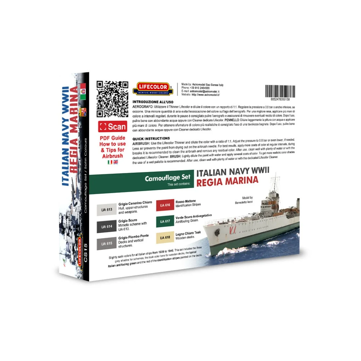 Italian Regia Marina WWII colors - Lifecolor CS15 Italian Regia Marina WWII colors - Lifecolor CS15