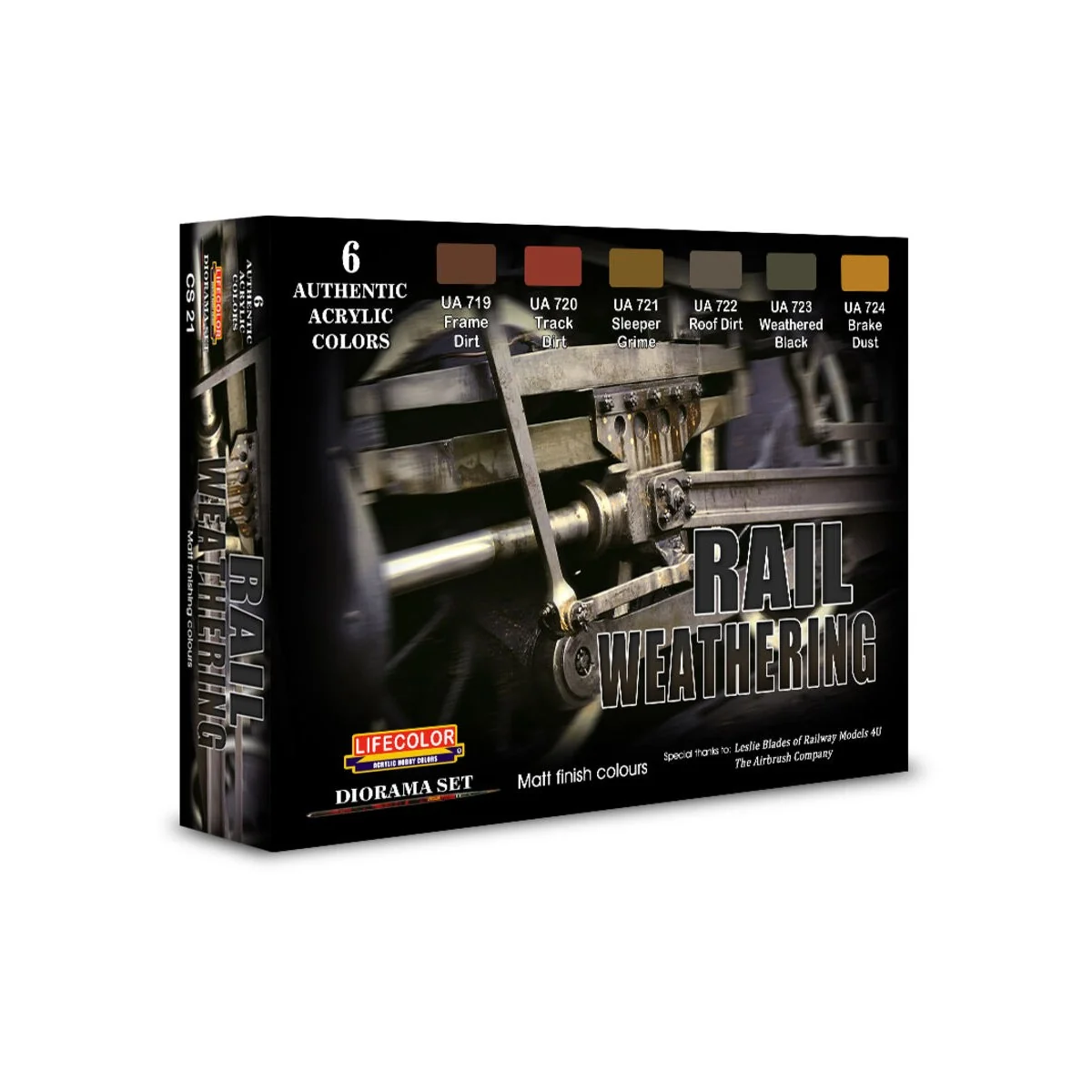 Rail weathering - Lifecolor CS21