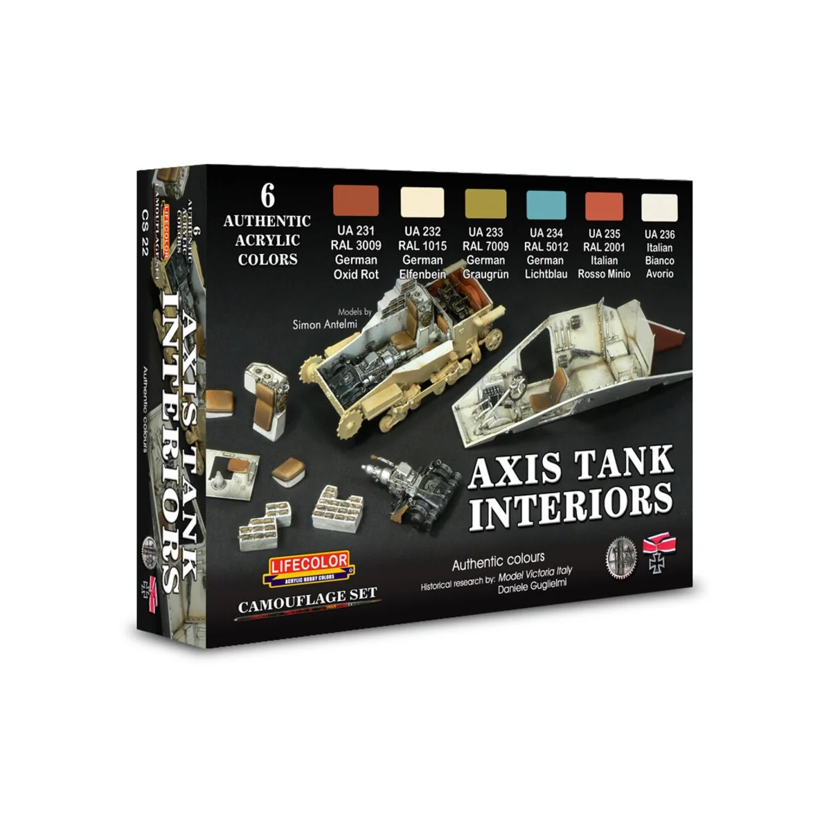 German and Italian interior tanks colors - Lifecolor CS22