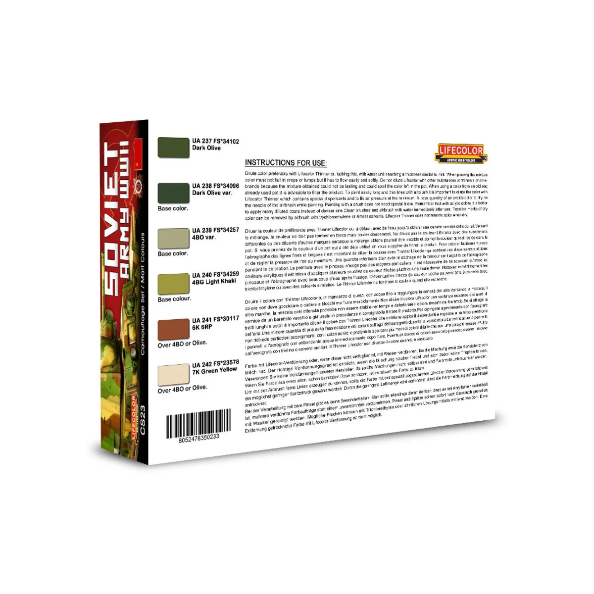 Russian WWII Army - Lifecolor CS23 Russian WWII Army - Lifecolor CS23