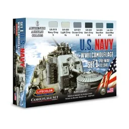 Camouflage Set US Navy WWII Set 1 - Lifecolor CS24