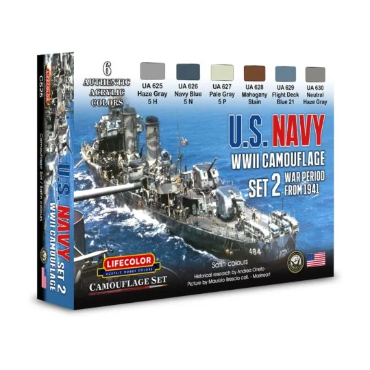 Camouflage Set US Navy WWII Set 2 - Lifecolor CS25