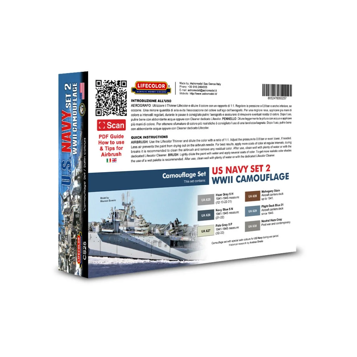 Camouflage Set US Navy WWII Set 2 - Lifecolor CS25 Camouflage Set US Navy WWII Set 2 - Lifecolor CS25