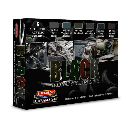 Black rubber shades & co. - Lifecolor CS27