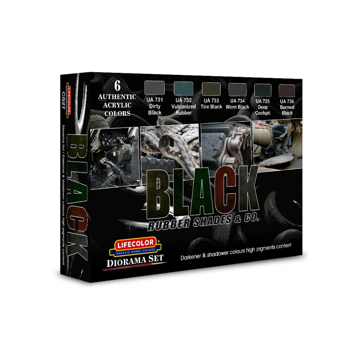 Black rubber shades & co. - Lifecolor CS27