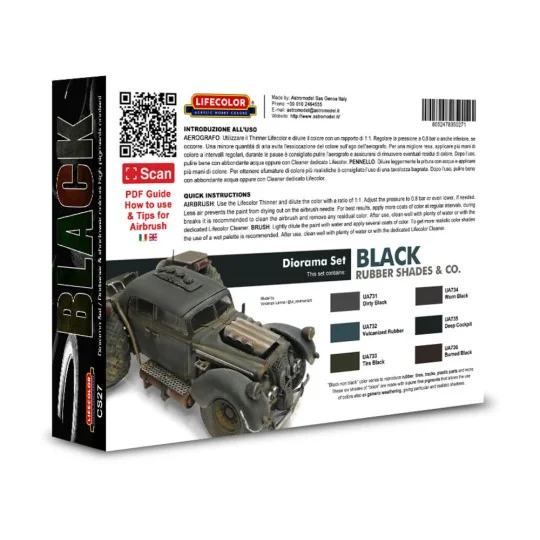 Black rubber shades & co. - Lifecolor CS27