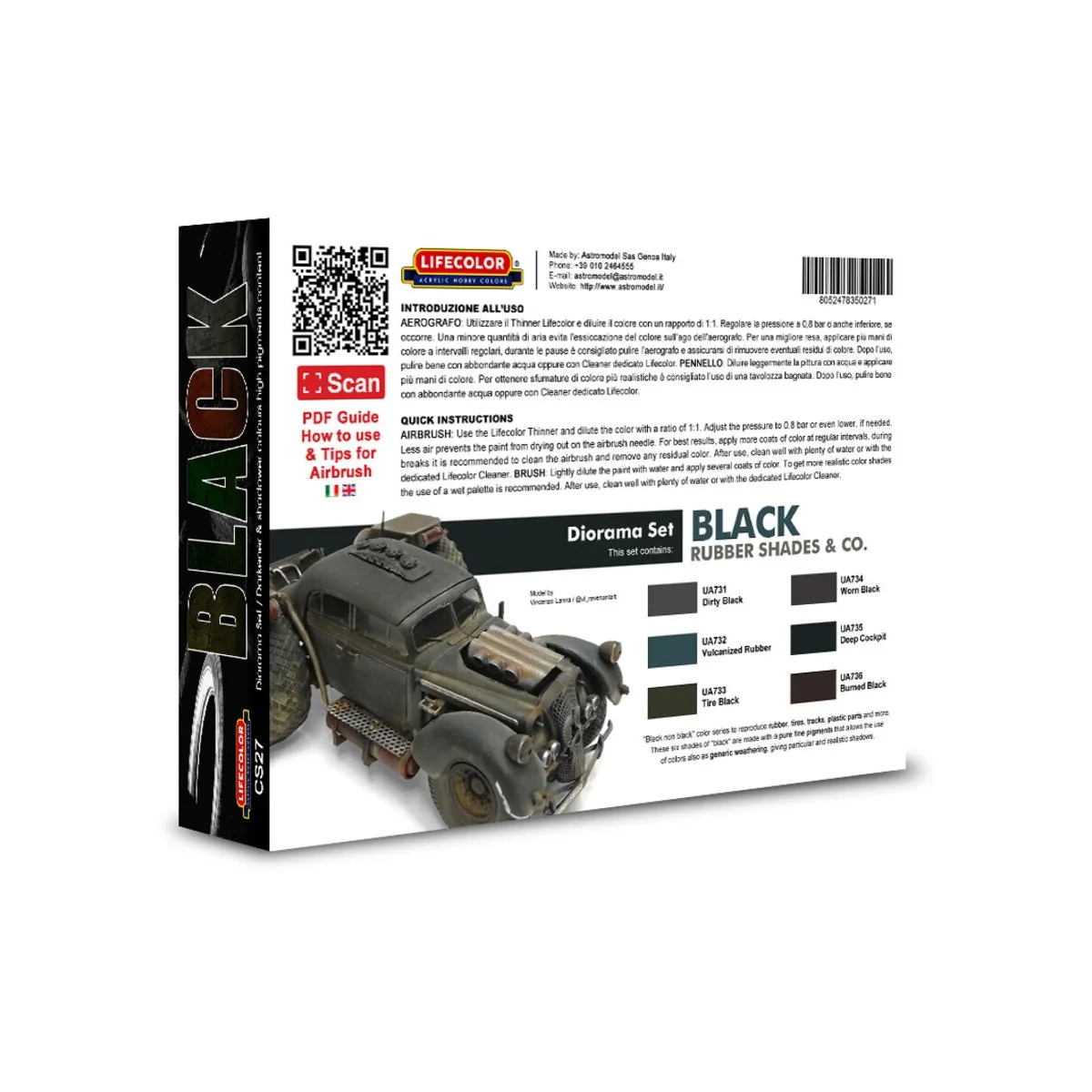 Black rubber shades & co. - Lifecolor CS27