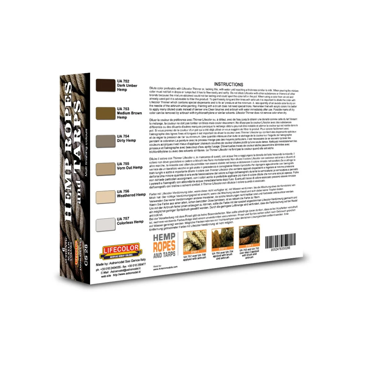 Hemp Ropes and Tarps - Lifecolor CS28