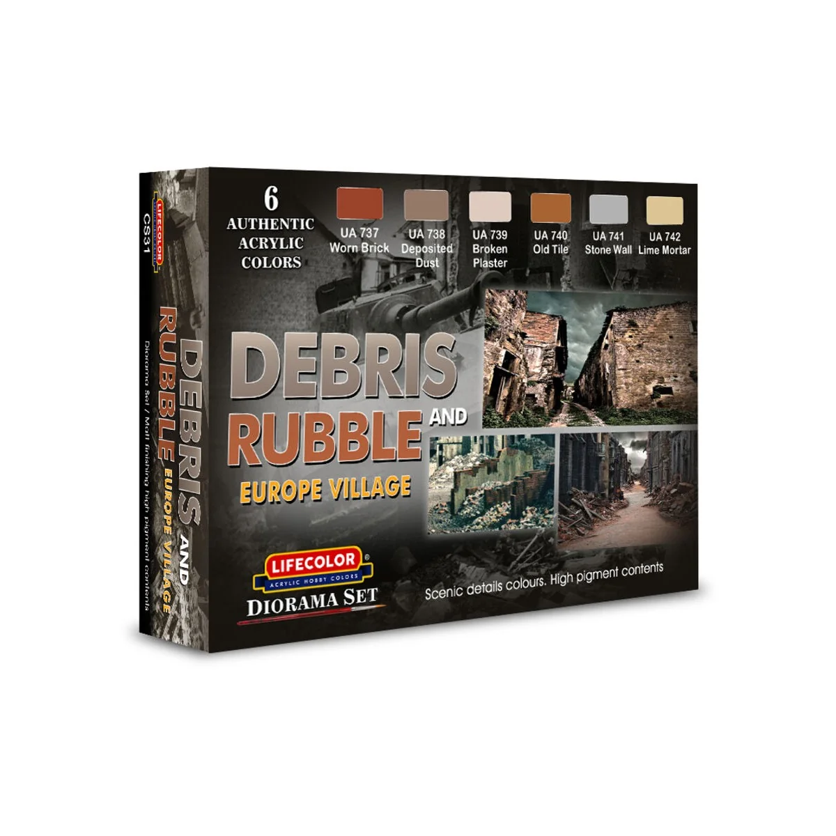 Debris and Rubble Europe Village - Lifecolor CS31