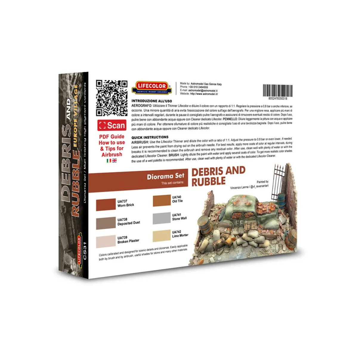 Debris and Rubble Europe Village - Lifecolor CS31