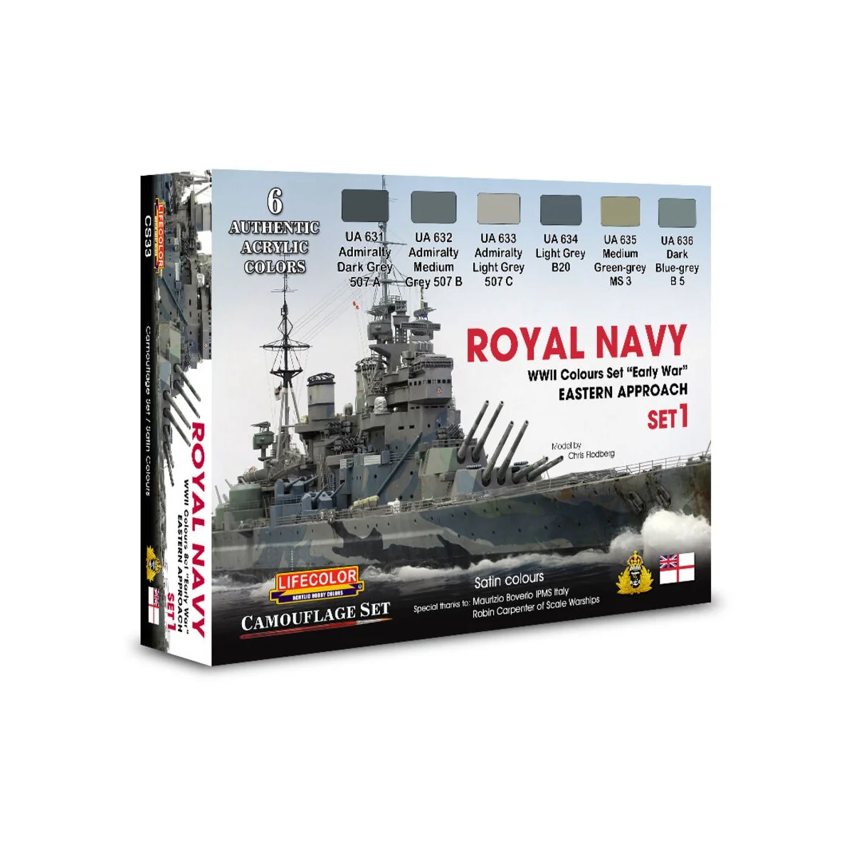 Royal Navy WWII Eastern Approach early war Set 1 Camouflage Set - L...