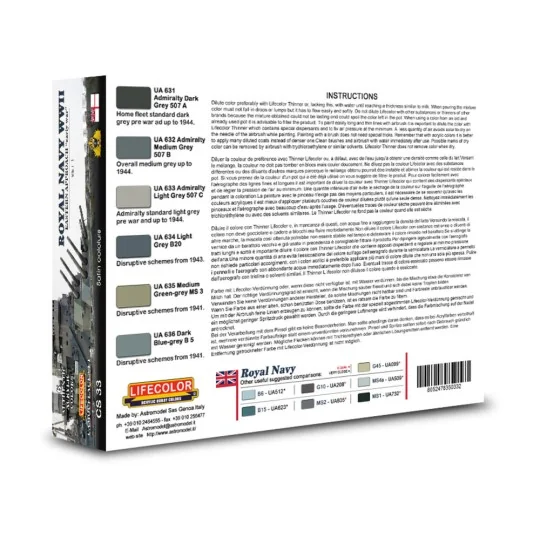 Royal Navy WWII Eastern Approach early war Set 1 Camouflage Set - L... Royal Navy WWII Eastern Approach early war Set 1 Camouflage Set - L...