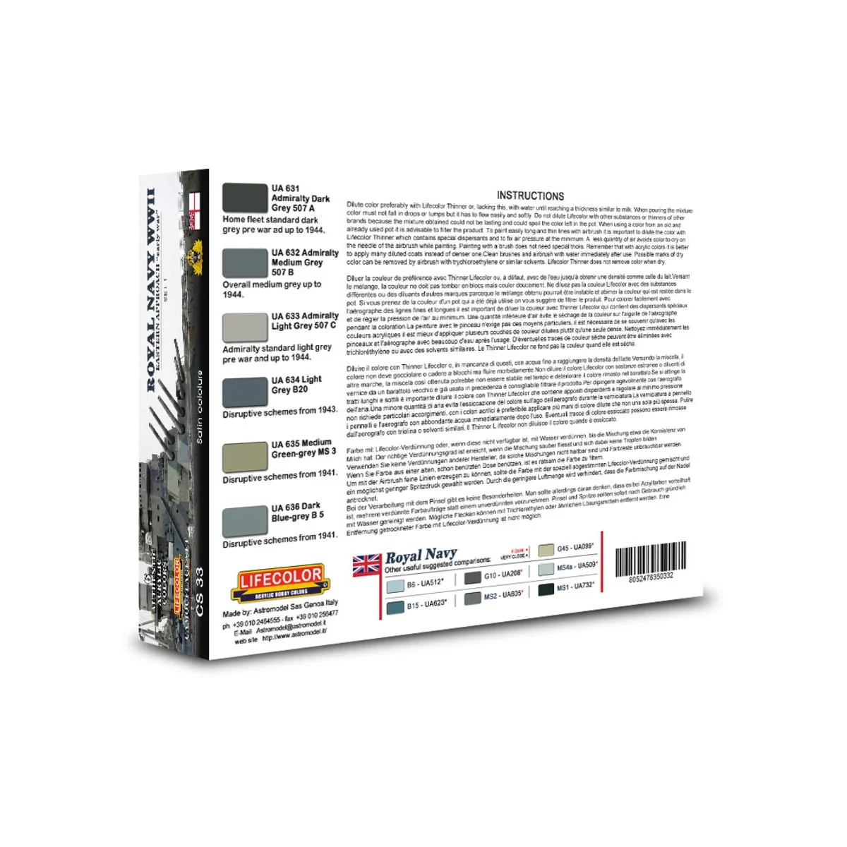 Royal Navy WWII Eastern Approach early war Set 1 Camouflage Set - L... Royal Navy WWII Eastern Approach early war Set 1 Camouflage Set - L...