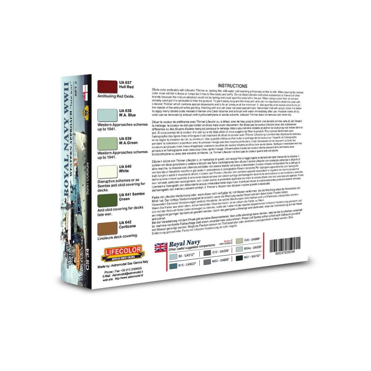 Royal Navy WWII Western Approach late wa - Lifecolor CS34