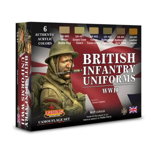 British Infantry Uniforms, WWII - Lifecolor CS41
