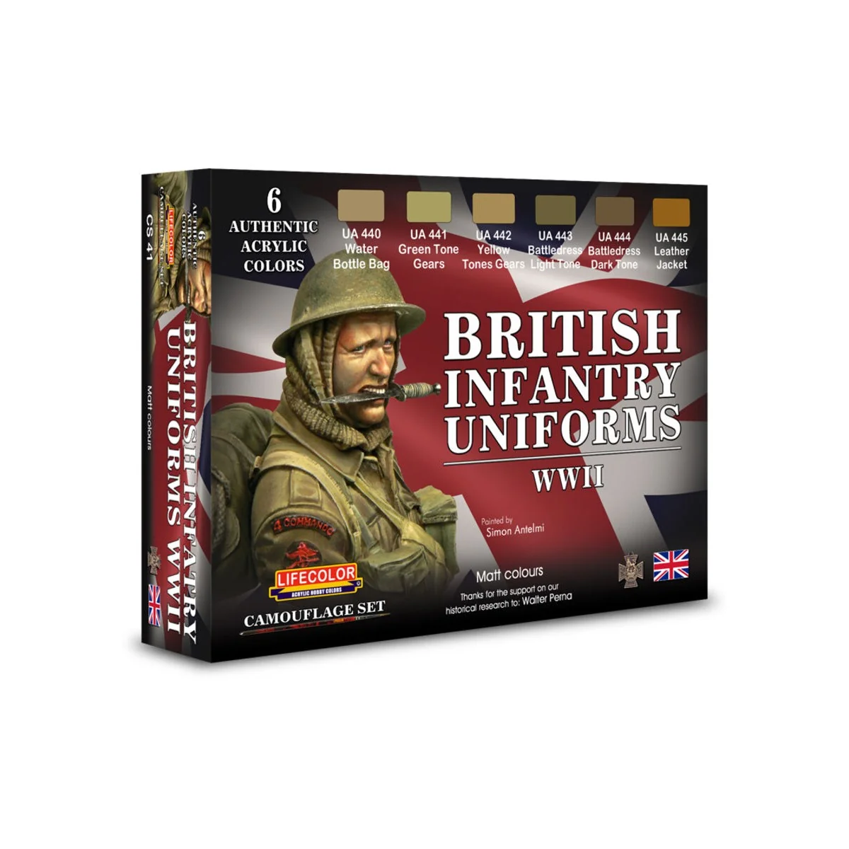 British Infantry Uniforms, WWII - Lifecolor CS41