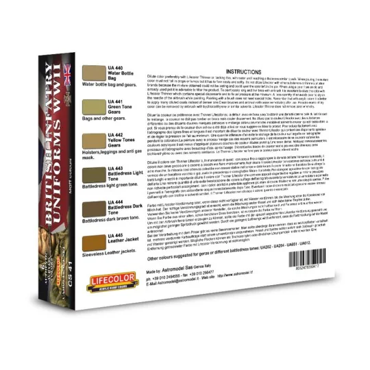 British Infantry Uniforms, WWII - Lifecolor CS41