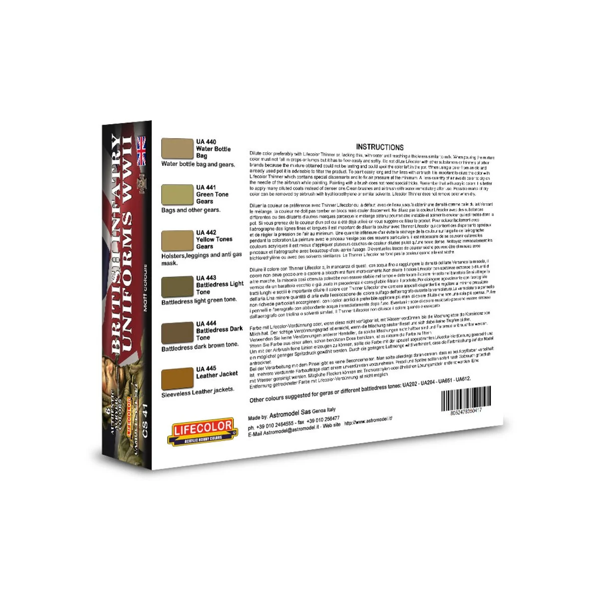 British Infantry Uniforms, WWII - Lifecolor CS41