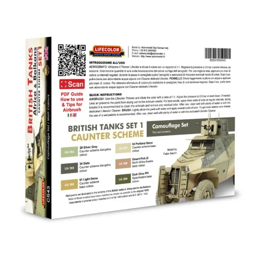 British Tanks WWII (Afrika & Balkan) - Lifecolor CS43