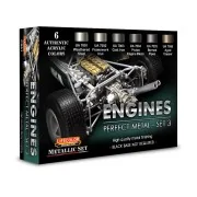 Engines Perfect Metal - Set 3 - Lifecolor CS51 Engines Perfect Metal - Set 3 - Lifecolor CS51
