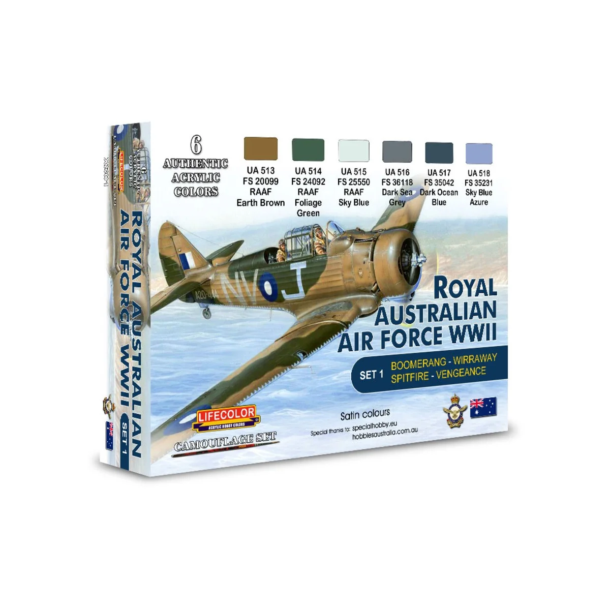 Australian Air Force WWII (RAAF) Set 1 - Lifecolor XS01