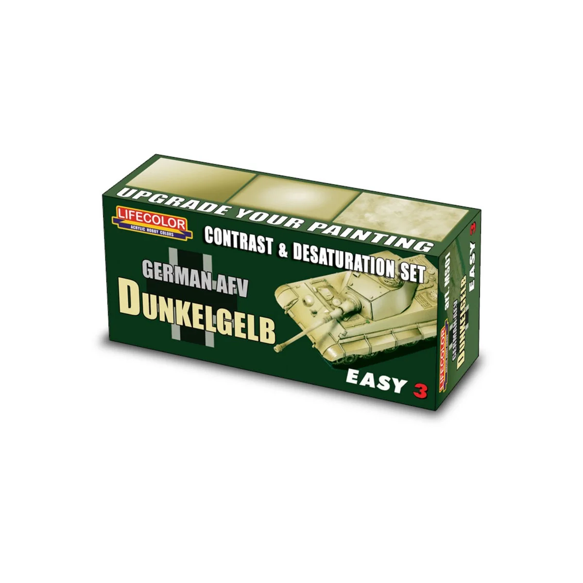 Germ.AFV Dunkelgelb Contr.&Desaturat.Set - Lifecolor MS01