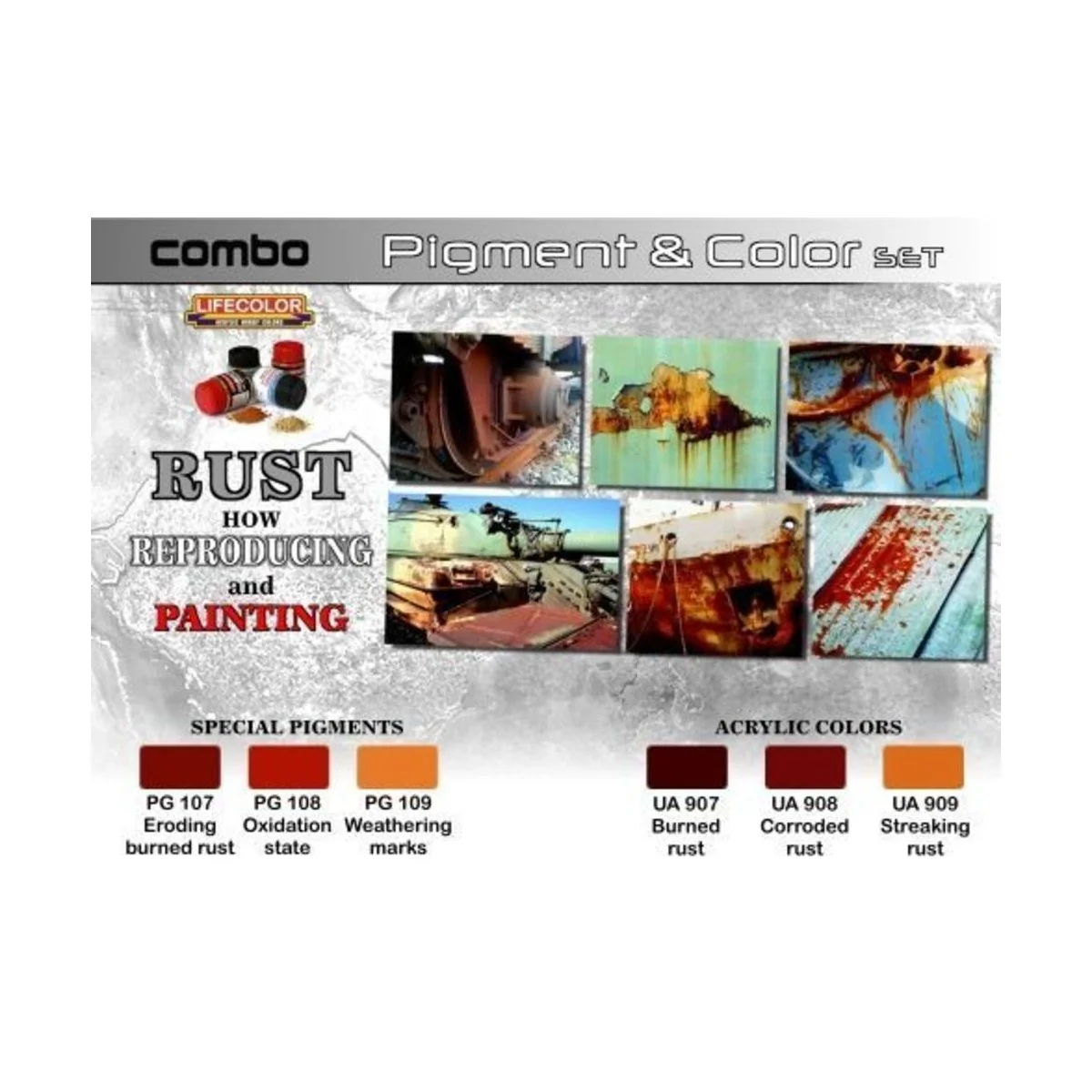 Pigment&Color S.Rust How reproducing+pai - Lifecolor SPG03
