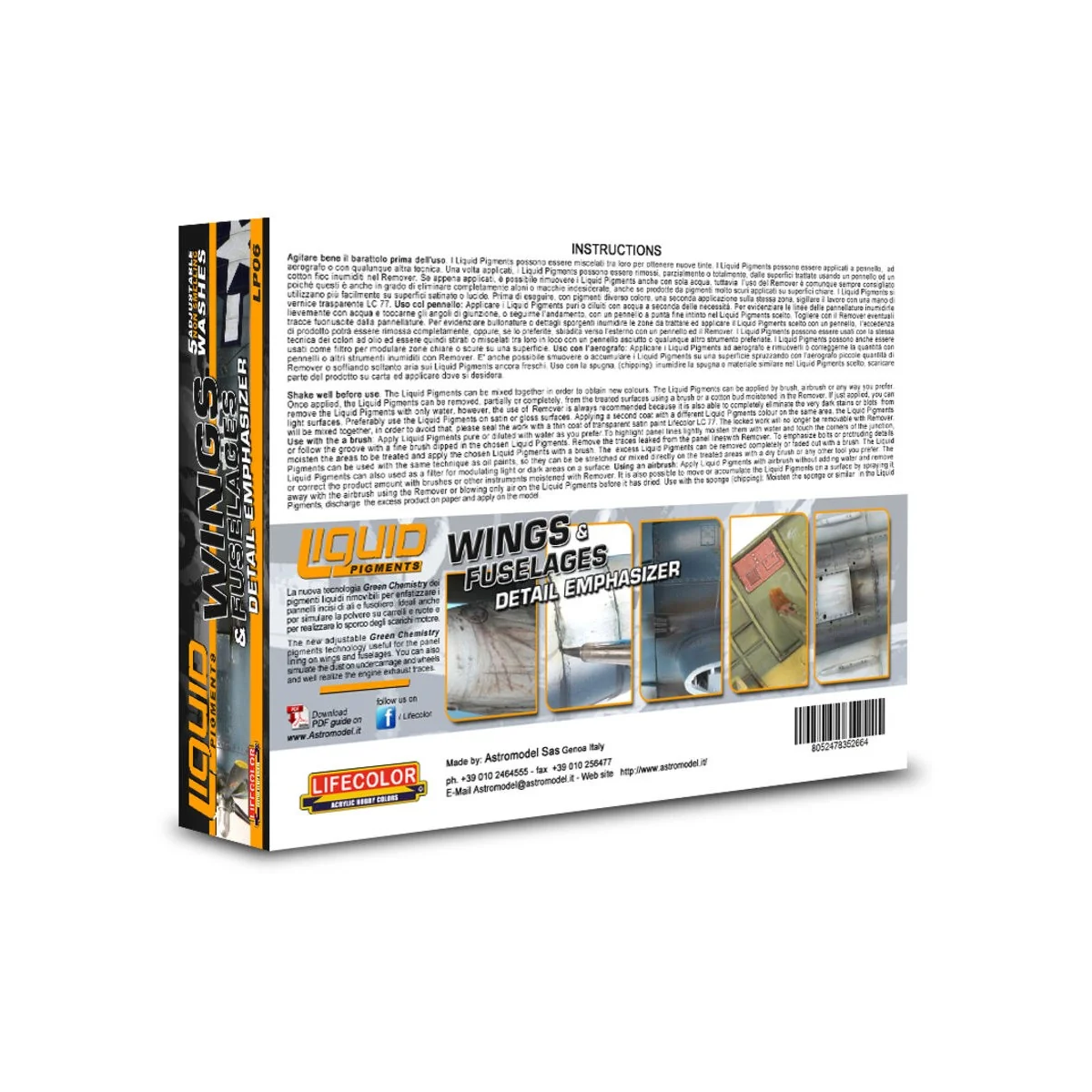 Liquid Pigments Wings & Fuselages Detail Emphasizer - Lifecolor LP06