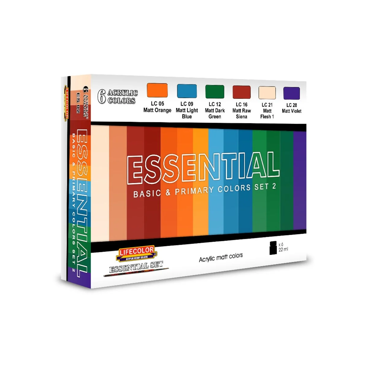 Essential Basic & Primary Colors Set 2 - Lifecolor ES02