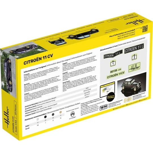 STARTER KIT Citroen 11 CV - Heller 56159