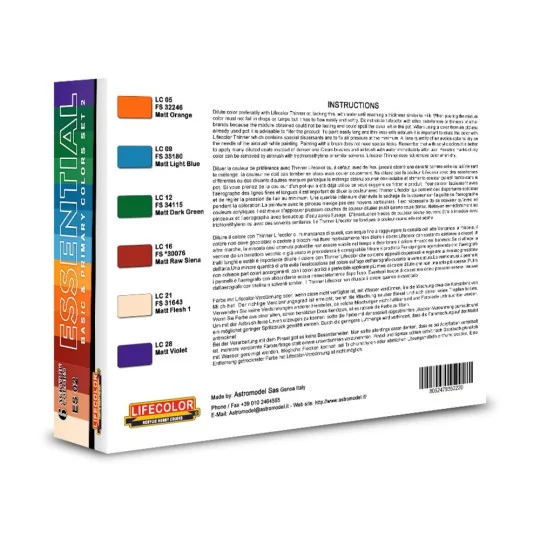 Essential Basic & Primary Colors Set 2 - Lifecolor ES02
