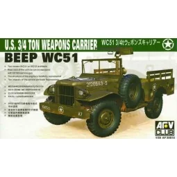 WC-51 4X4 WEAPONS CARRIER DODG, 1/35 - AFV-Club AF35S15