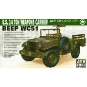 WC-51 4X4 WEAPONS CARRIER DODG, 1/35 - AFV-Club AF35S15