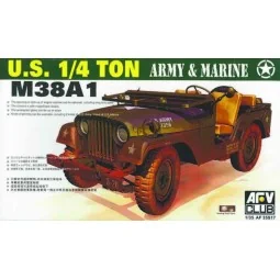 M38A1 JEEP 4X4 UTILITY, 1/35 - AFV-Club AF35S17