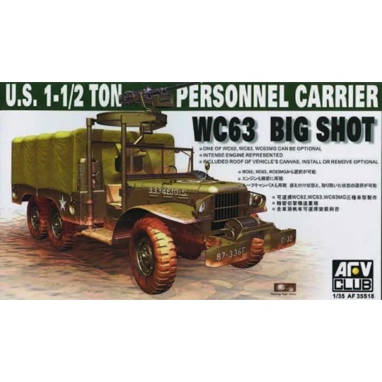 DODGE WC-63 6X6 TRUCK, 1/35 - AFV-Club AF35S18