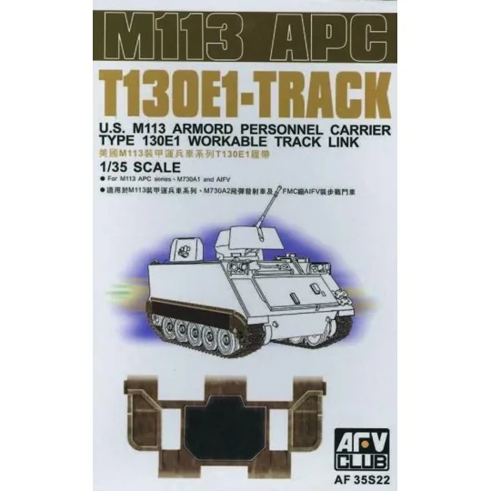 M113 APC TRACKS, 1/35 - AFV-Club AF35S22