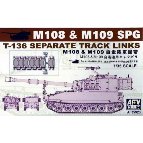 M109 SP GUN TRACKS - AFV-Club AF35S23