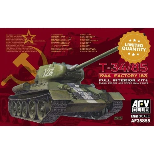 T-34/85 1944 Factory 183(LIMITED)w.trans transparent turret - AFV-C...
