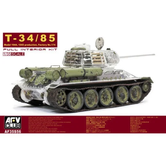 T-34/85 Factory 174 with trans. turret - AFV-Club AF35S56