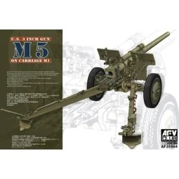 3in Gun M5 On Carriage M1, 1/35 - AFV-Club AF35S64