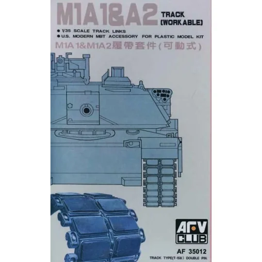 M1 A 1/2 BIG FOOT TRACKS, 1/35 - AFV-Club AF35012 M1 A 1/2 BIG FOOT TRACKS, 1/35 - AFV-Club AF35012