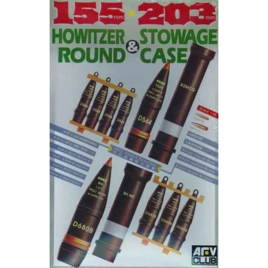 MUNITIONS 155 ET 203 mm, 1/35 - AFV-Club AF35017 MUNITIONS 155 ET 203 mm, 1/35 - AFV-Club AF35017