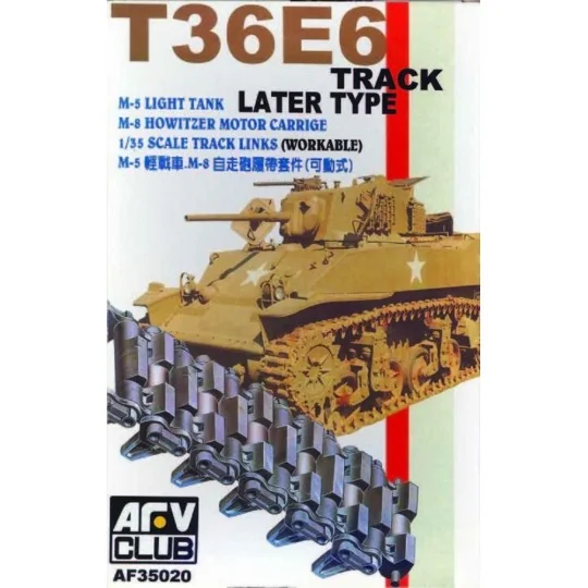 TRACKS M3/M5 METAL CLEAT, 1/35 - AFV-Club AF35020 TRACKS M3/M5 METAL CLEAT, 1/35 - AFV-Club AF35020