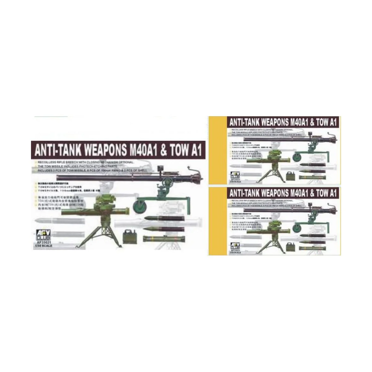 106 mm + TOW / ANTITANK WEAPONS - AFV-Club AF35021
